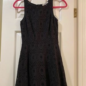 BB Dakota black cocktail floral dress size 0